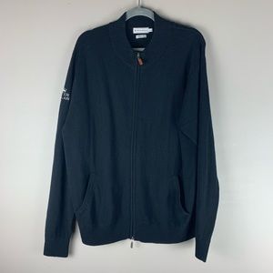 Peter Millar Black Luxe Blend Wool Sweater size L